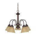 Product Image of Ballerina 5 Light 24" Chandelier w/ Champagne Linen Washed Glass
