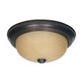 Product Image of 2 Light 11" Flush Mount w/ Champagne Linen Washed Glass
