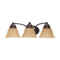 Product Image of Empire 3 Light 21" Vanity w/ Champagne Linen Washed Glass