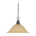 Product Image of 1 Light 16" Pendant w/ Champagne Linen Washed Glass