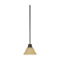 Product Image of Empire 1 Light 7" Mini Pendant w/ Champagne Linen Washed Glass