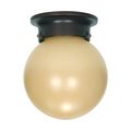 Product Image of 1 Light 6" Ceiling Mount w/ Champagne Linen Washed Glass (Pack of 2)