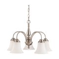 Product Image of Dupont 5 Light 21" Chandelier w/ Satin White Glass