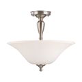 Product Image of Dupont 3 Light Semi-Flush w/ Satin White Glass