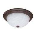 Product Image of 3 Light 15" Flush Mount Alabaster Glass