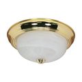 Product Image of 2 Light 13" Flush Mount Alabaster Glass