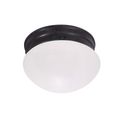 Product Image of 8" Mushroom Mahogany Bronze Frosted Glass Incandescent (Pack of 2)