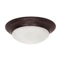 Product Image of 1 Light 12" Flush Mount Twist and Lock w/ Alabaster Glass