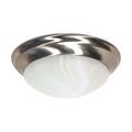 Product Image of 2 Light 14" Flush Mount Twist and Lock w/ Alabaster Glass