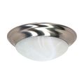 Product Image of 3 Light 17" Flush Mount Twist and Lock w/ Alabaster Glass