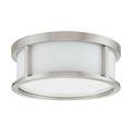 Product Image of Odeon 2 Light 13" Flush Dome w/ Satin White Glass