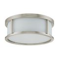 Product Image of Odeon 3 Light 15" Flush Dome w/ Satin White Glass