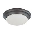 Product Image of 2 Light 14" Flush Mount Twist and Lock w/ Frosted White Glass