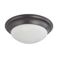 Product Image of 3 Light 17" Flush Mount Twist and Lock w/ Frosted White Glass