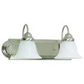 Product Image of Ballerina 2 Light 18" Vanity w/ Alabaster Glass Bell Shades