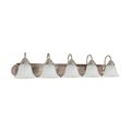 Product Image of Ballerina 5 Light 36" Vanity w/ Alabaster Glass Bell Shades