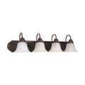 Product Image of Ballerina 4 Light 30" Vanity w/ Alabaster Glass Bell Shades