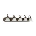 Product Image of Ballerina 5 Light 36" Vanity w/ Alabaster Glass Bell Shades