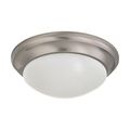 Product Image of 2 Light 14" Flush Mount Twist and Lock w/ Frosted White Glass