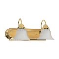 Product Image of Ballerina 2 Light 18" Vanity w/ Alabaster Glass Bell Shades