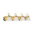 Product Image of Ballerina 4 Light 30" Vanity w/ Alabaster Glass Bell Shades