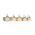 Product Image of Ballerina 5 Light 36" Vanity w/ Alabaster Glass Bell Shades