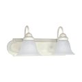 Product Image of Ballerina 2 Light 18" Vanity w/ Alabaster Glass Bell Shades