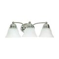 Product Image of Empire 3 Light 21" Vanity w/ Alabaster Glass Bell Shades