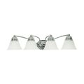 Product Image of Empire 4 Light 29" Vanity w/ Alabaster Glass Bell Shades