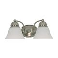 Product Image of Empire 2 Light 15" Vanity w/ Alabaster Glass Bell Shades