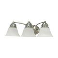 Product Image of Empire 3 Light 21" Vanity w/ Alabaster Glass Bell Shades