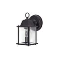 Product Image of 1 Light 8-5/8" Wall Lantern Cube Lantern w/ Clear Beveled Glass Color retail packaging