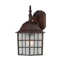 Product Image of Adams 1 Light 14" Outdoor Wall w/ Frosted Glass Color retail packaging