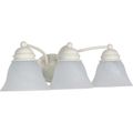 Product Image of Empire 3 Light 21" Vanity w/ Alabaster Glass Bell Shades