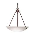 Product Image of 3 Light 23" Pendant Alabaster Glass Bowl