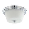 Product Image of Bento 3 Light Flush Fixture w/ Satin White Glass