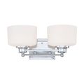 Product Image of Soho 2 Light Vanity Fixture w/ Satin White Glass