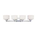 Product Image of Soho 4 Light Vanity Fixture w/ Satin White Glass