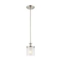 Product Image of Decker 1 Light Mini Pendant w/ Clear and Frosted Glass