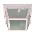 Product Image of 2 Light 10" Carport Flush Mount w/ Textured Frosted Glass