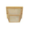 Product Image of 2 Light 10" Carport Flush Mount w/ Textured Frosted Glass