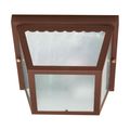 Product Image of 2 Light 10" Carport Flush Mount w/ Textured Frosted Glass
