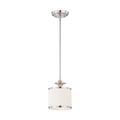 Product Image of Candice 1 Light Mini Pendant w/ Pleated White Shade