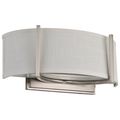 Product Image of Gemini 2 Light Wall Sconce w/ Slate Gray Fabric Shade