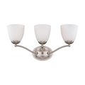 Product Image of Patton 3 Light Vanity Fixture w/ Frosted Glass