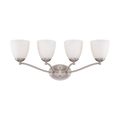 Product Image of Patton 4 Light Vanity Fixture w/ Frosted Glass