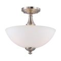 Product Image of Patton 3 Light Semi-Flush w/ Frosted Glass