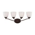Product Image of Patton 4 Light Vanity Fixture w/ Frosted Glass