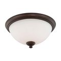 Product Image of Patton 3 Light Flush Fixture w/ Frosted Glass