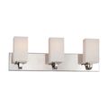 Product Image of Vista 3 Light Vanity Fixture w/ Etched Opal Glass